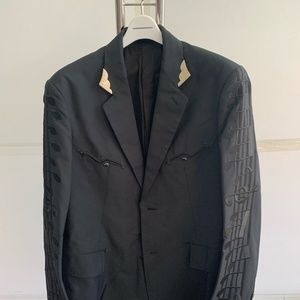 TAKAHIROMIYASHITA TheSoloist - Black 'We Will Always Love You Kurt' Blazer